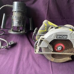 Circular Saw And Router, Working
