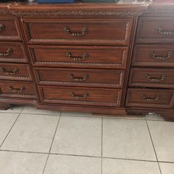 A Good Solid Wood Brown Dresser 