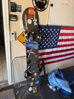K2 snowboard and bindings $50