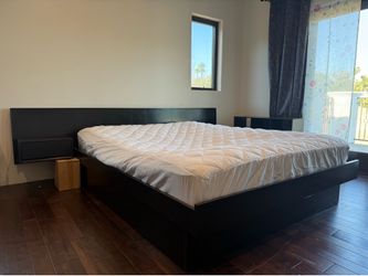 Bed frame and headboard