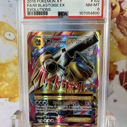 PSA 8 Pokemon Evolutions Mega Blastoise Full Art