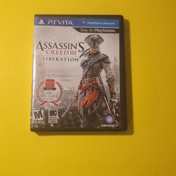 Sony Playstation Vita PS Vita Game Assassins Creed  III Liberation 
