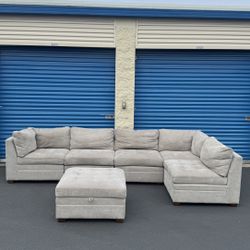 Thomasville 6pc Fabric Modular Sectional 