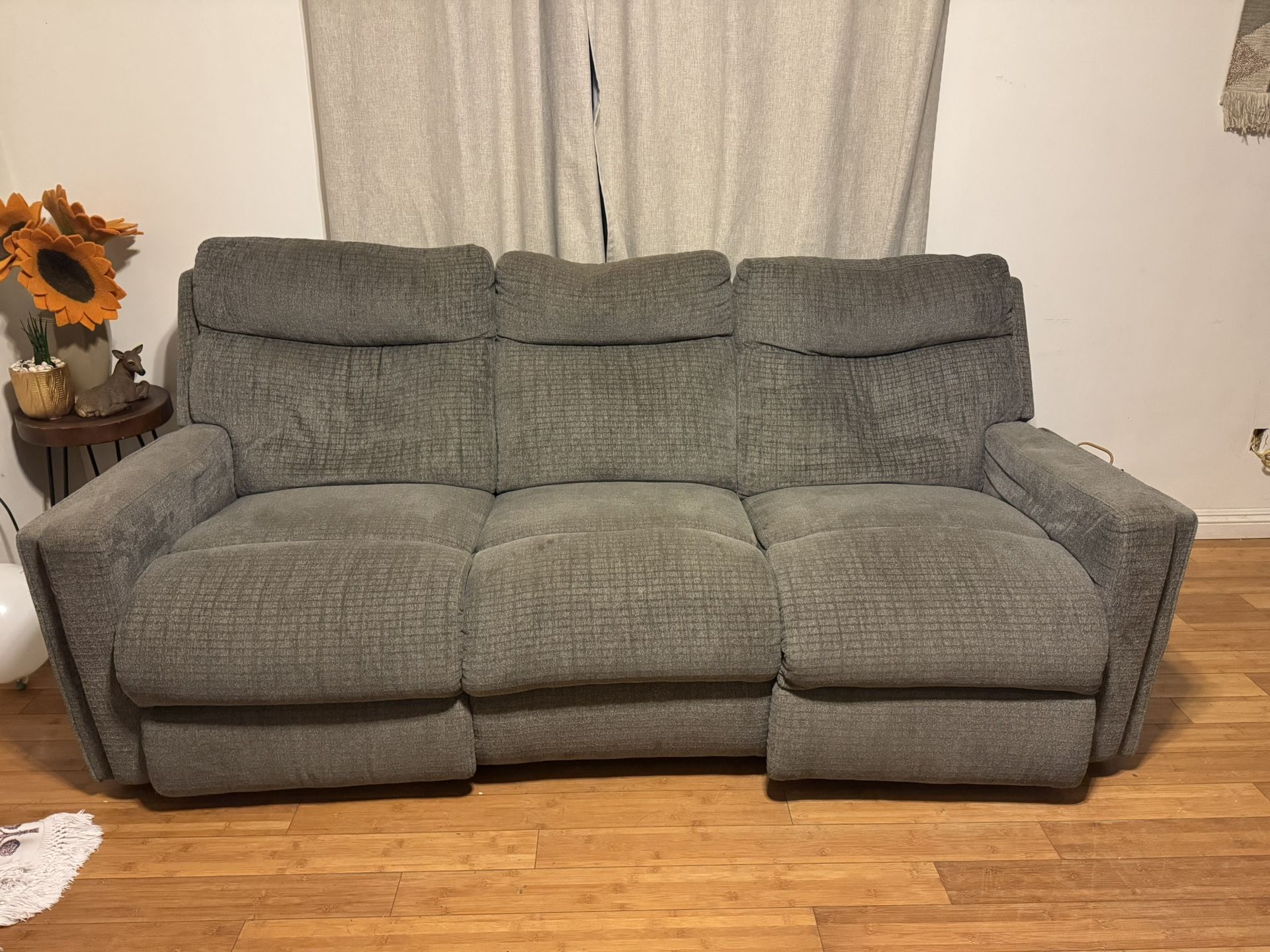 Free Recliner Sofa Gray Living Spaces Free