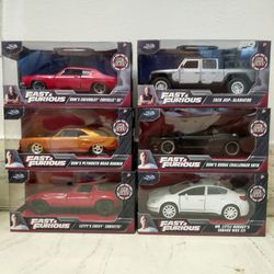 Jada Fast And Furious Die Cast Cars 1/32 Scale