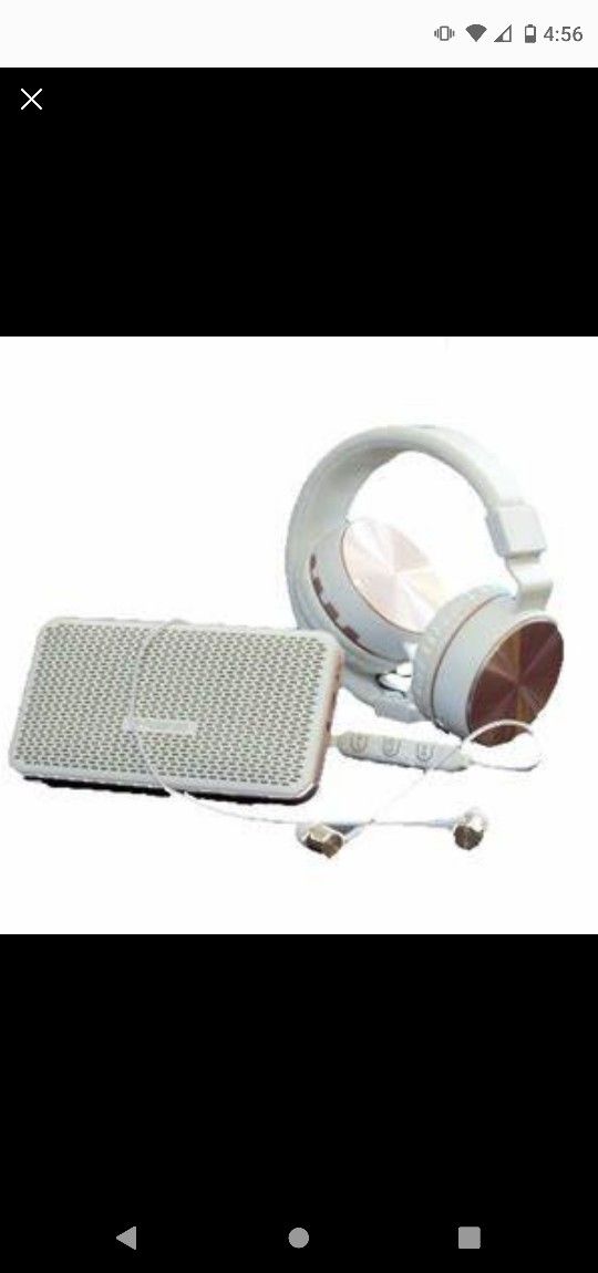 Polaroid HD Wireless Bluetooth Audio Headphone and Speaker  - White

