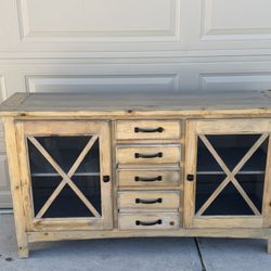 Rustic Solid Wood Buffet or TV Console