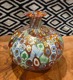 VINTAGE ITALIAN MURANO GLASS BUD VASE/DECANTER