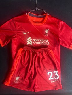 Nike Liverpool FC Kids' Red Home Jersey & Shorts Set