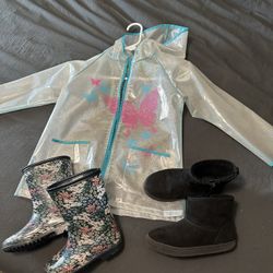 Girls Raincoat & Boots