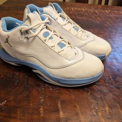 Size 13 Air Jordan Dentro Lows White And UNC Blue