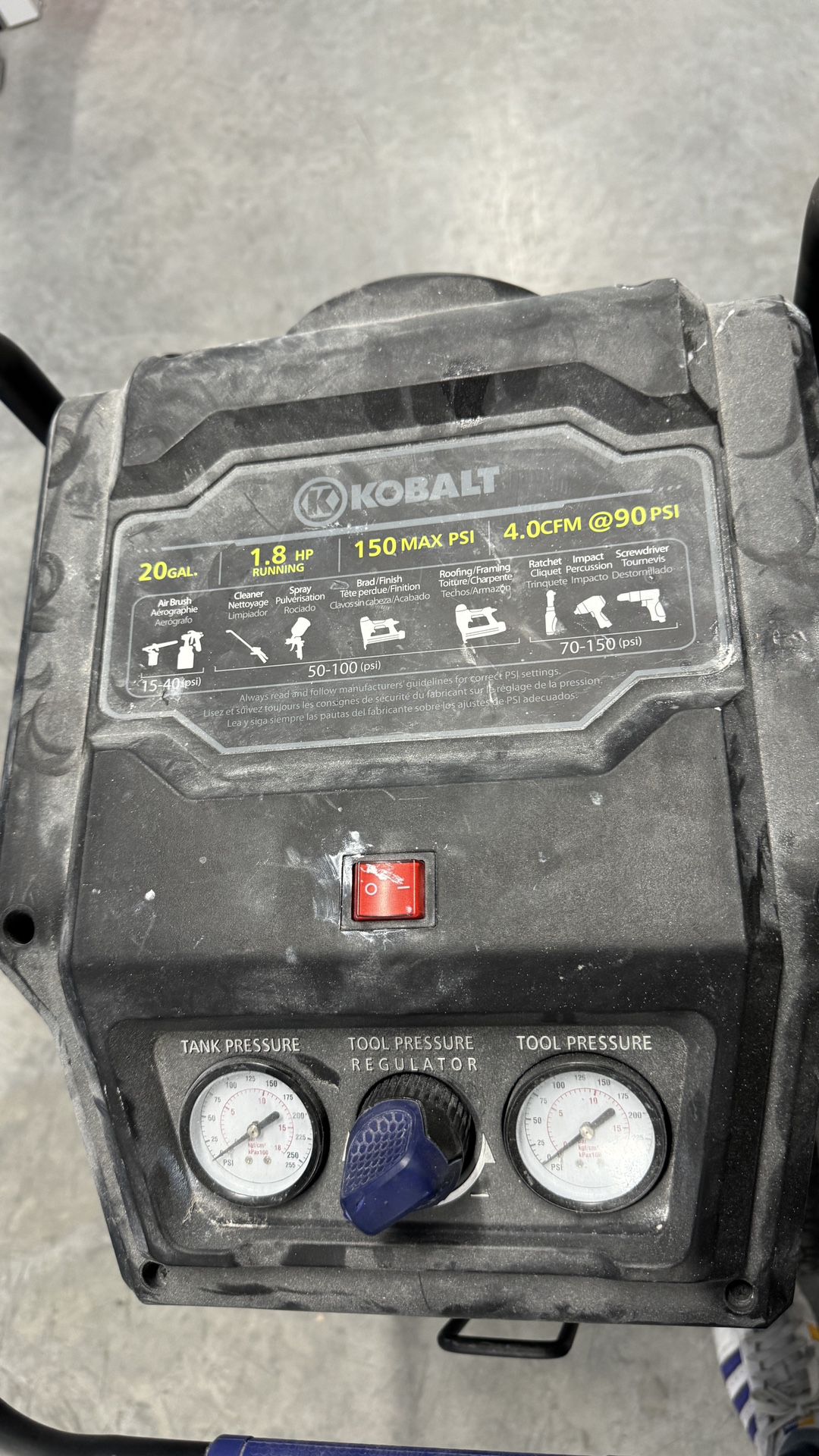 Kobalt Compressor 20 Gal. 