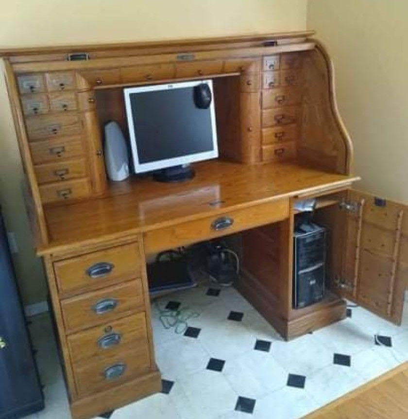 Antique Roll Top Desk