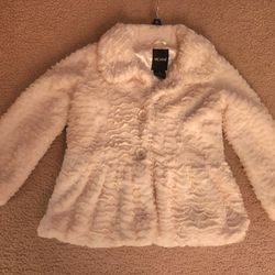 Adorable 6x Furry Girls Dress Coat