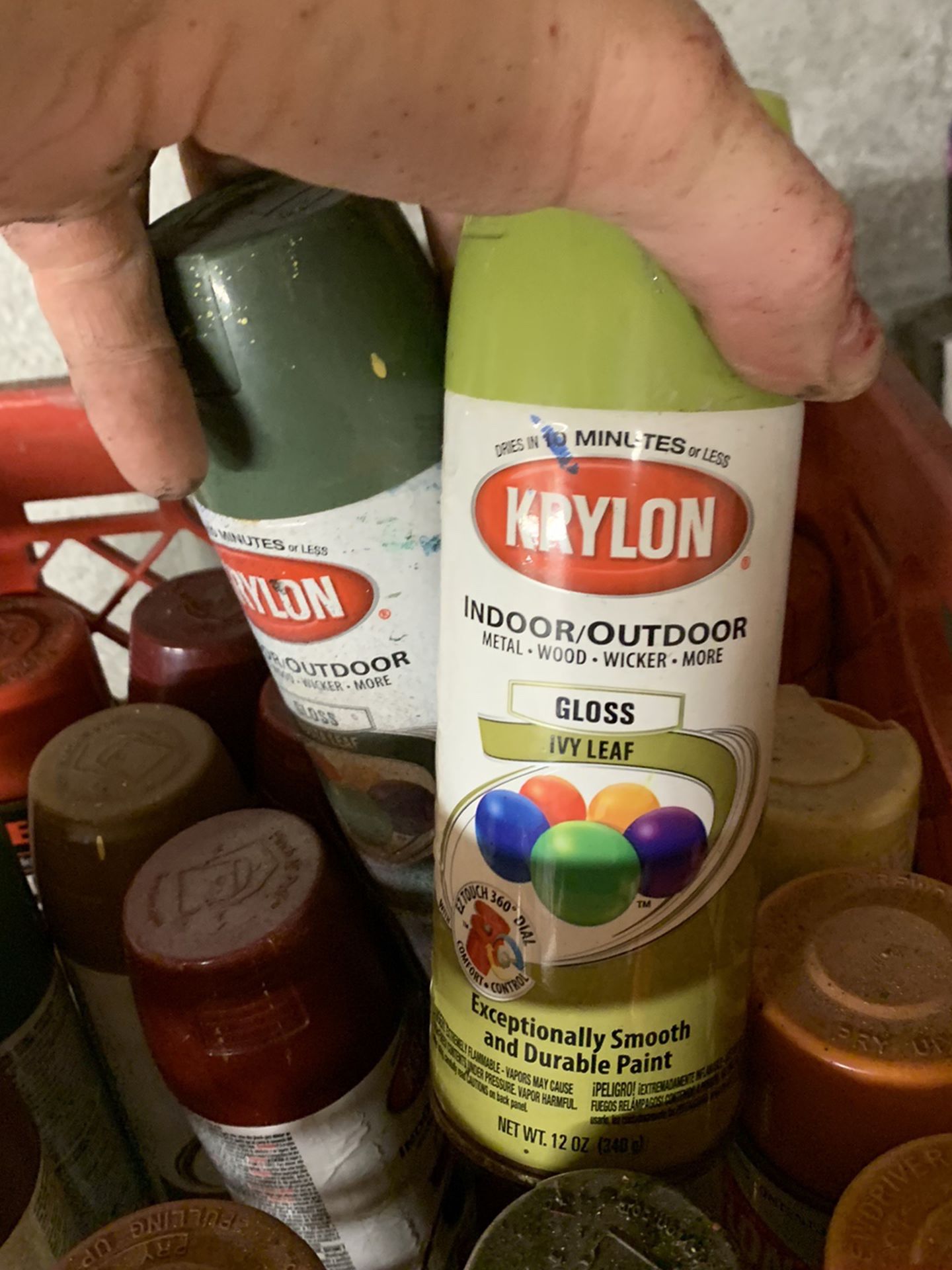 Vintage Spray Paint Cans Krylon Rusto American Accents 