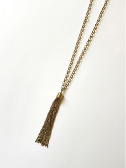 Vintage Gold Tassel Necklace