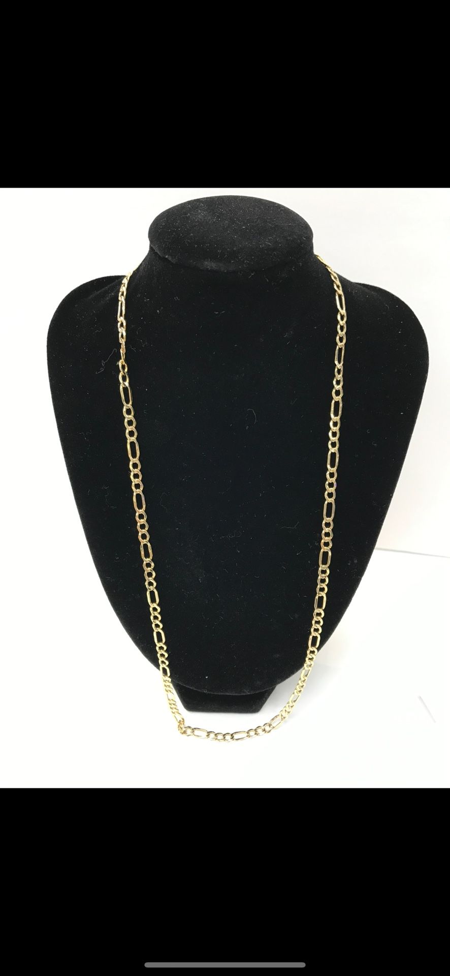 10k Yellow Gold Figaro Chain Necklace, 24” Long, 5.2 Grams,All Products : American Fashion Style Bags On Sale