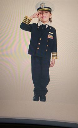 Navy Admiral Kids Costume 4-6