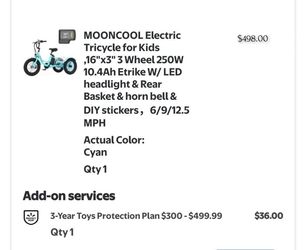 Mooncool 3 wheel e bike for beginners