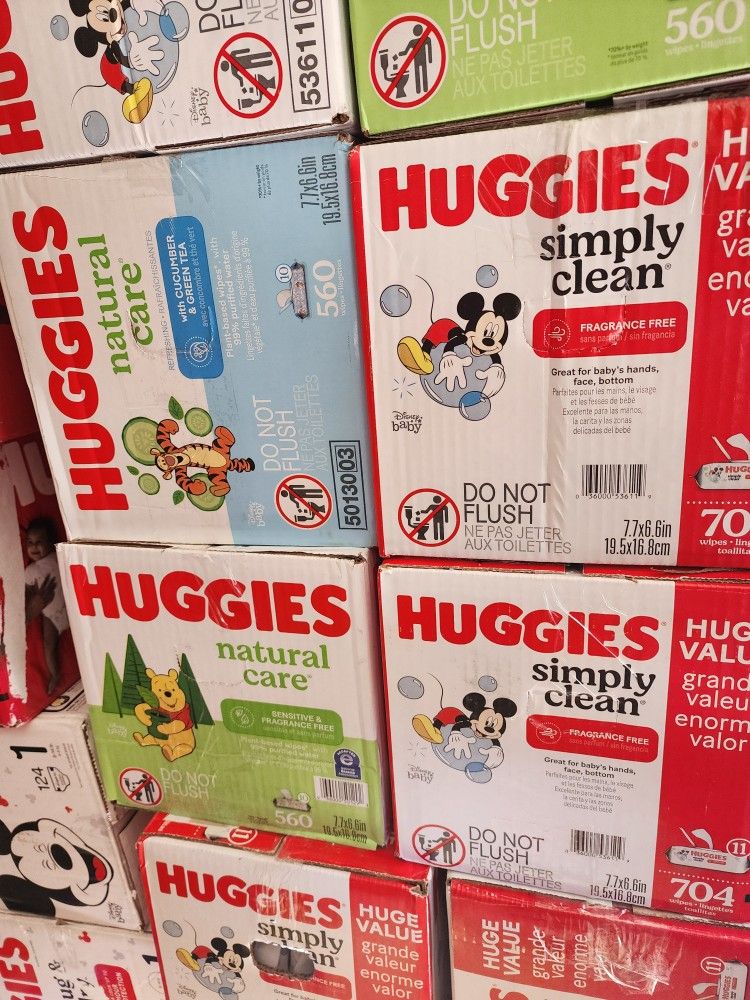 Huggies Wipes $20 Each Box.