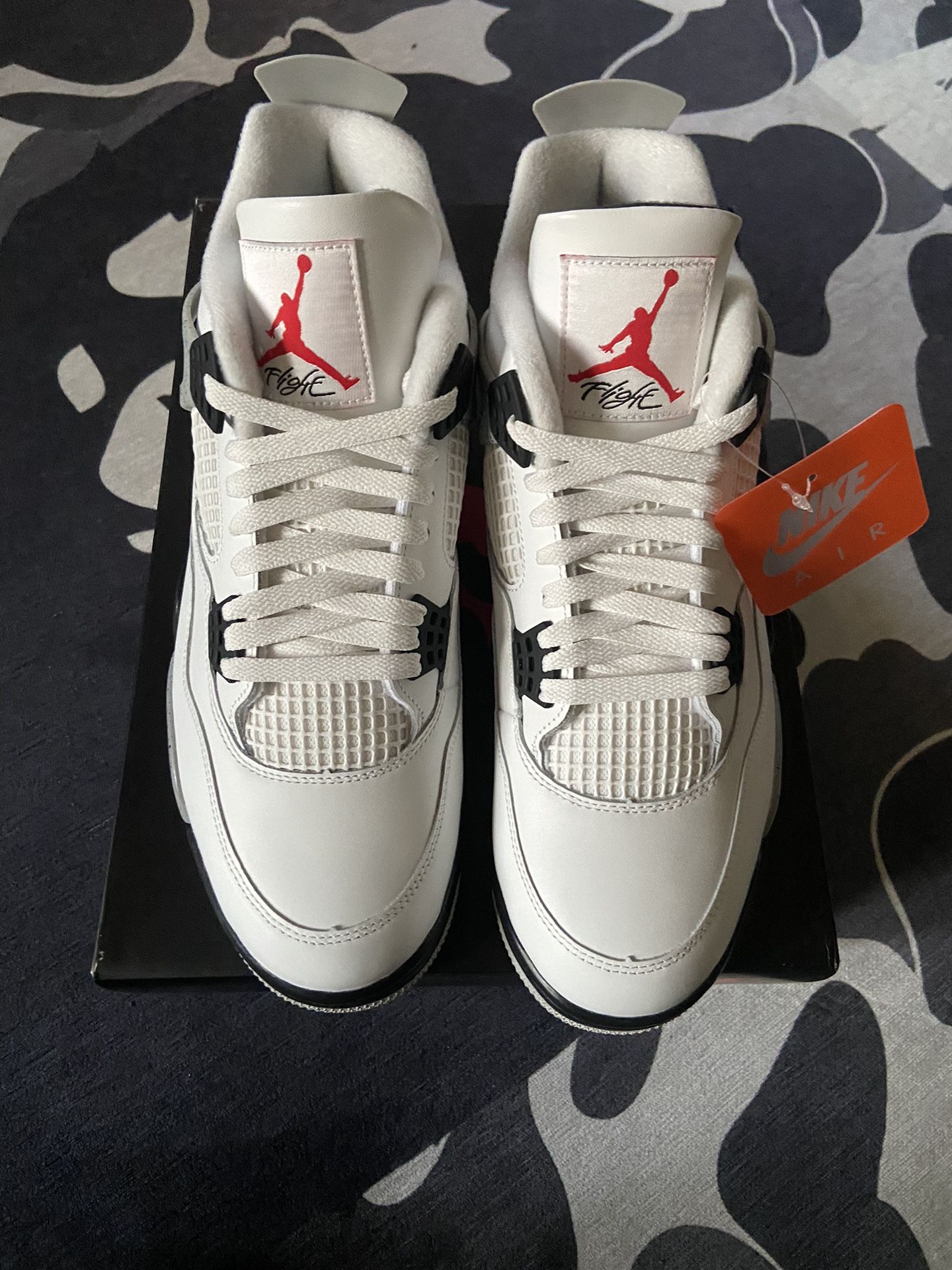 Jordan 4 White Cements Size 10 2025