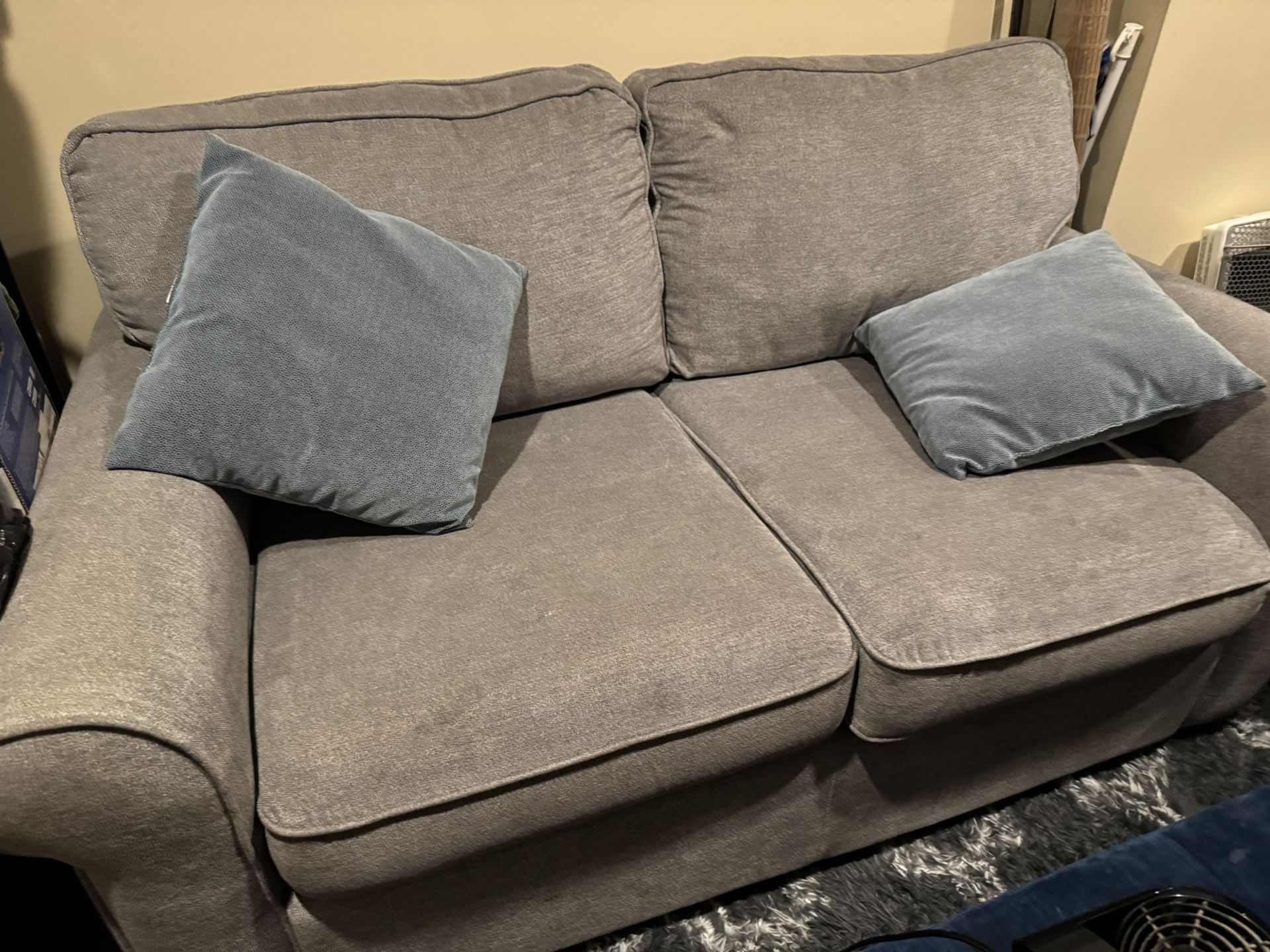 Grey Love Seat