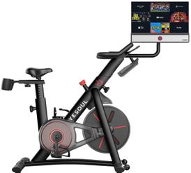 YESOUL G1M MAX Smart Exercise Bike with 21.5” FHD Screen – Open Box