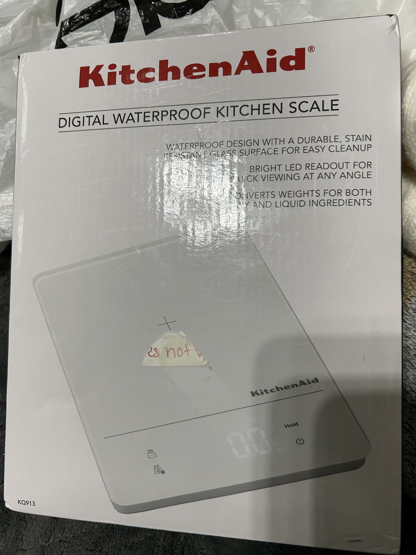 Brand New KitchenAid Digital Waterproof 11lb Food Scale