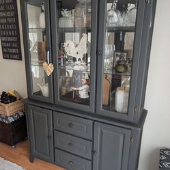 Farmhouse curio cabinet