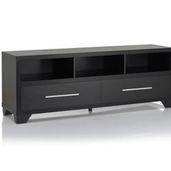 72" Modern Television Stand Home Livingroom Entertainment Console 72"L x 15.5"W x22"H - Black