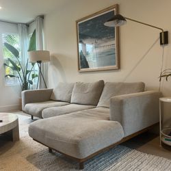 West Elm Newport Sectional Sofa - Gray
