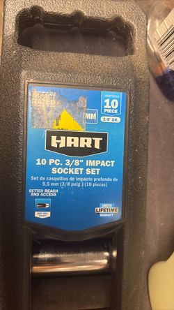 Hart 10-Piece 3/8" Impact Socket Set