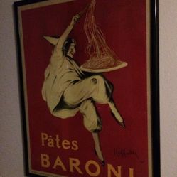 Framed Italian poster