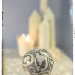 Thousand Eye Jasper Sphere - Protective Root Chakra Crystal Ball