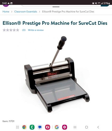 Ellison Prestige Pro Machine