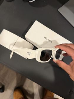 Authentic PRADA Symbol Sunglasses (White)