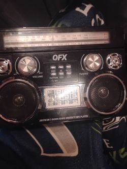 Qfx portable radio and bluetooth