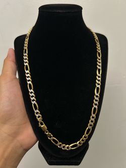 14k gold figaro chain
