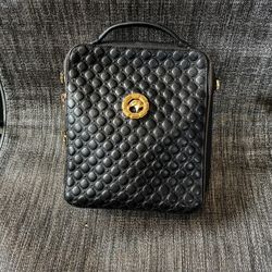 Stefano Ricci Black Leather Messenger