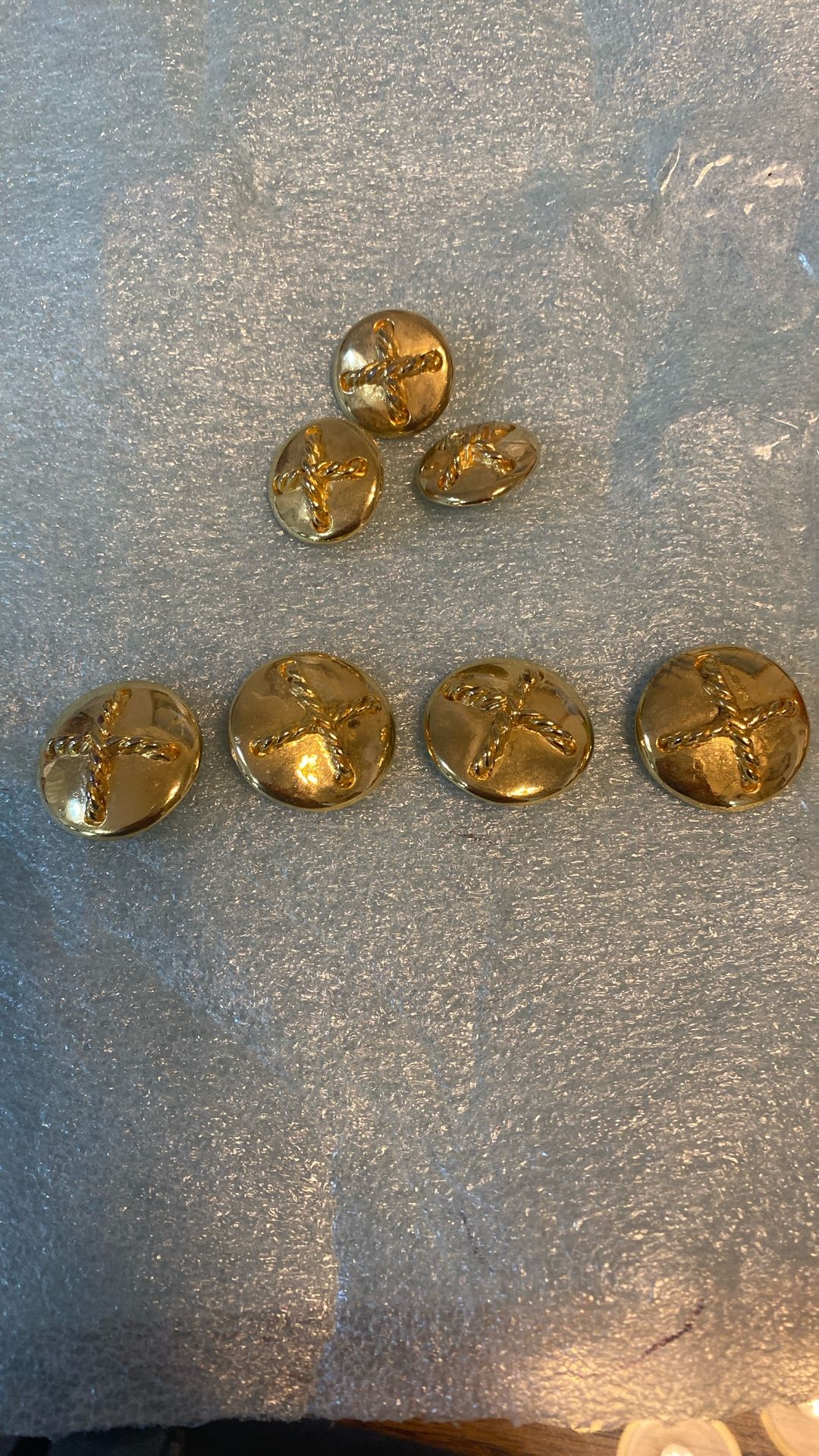 Vintage Cross Rope Buttons #1