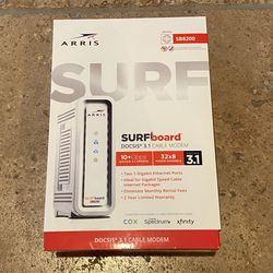 New Sealed ARRIS Surfboard DOCSIS 3.1 Cable Modem 10+Gbps SB8200