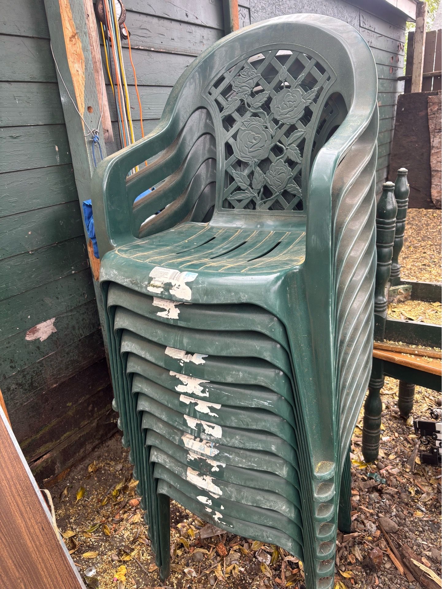 Plastic chairs