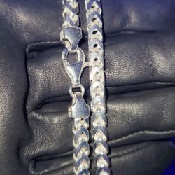 Brand New 5.5mm Silver Franco Chain 22-inch 