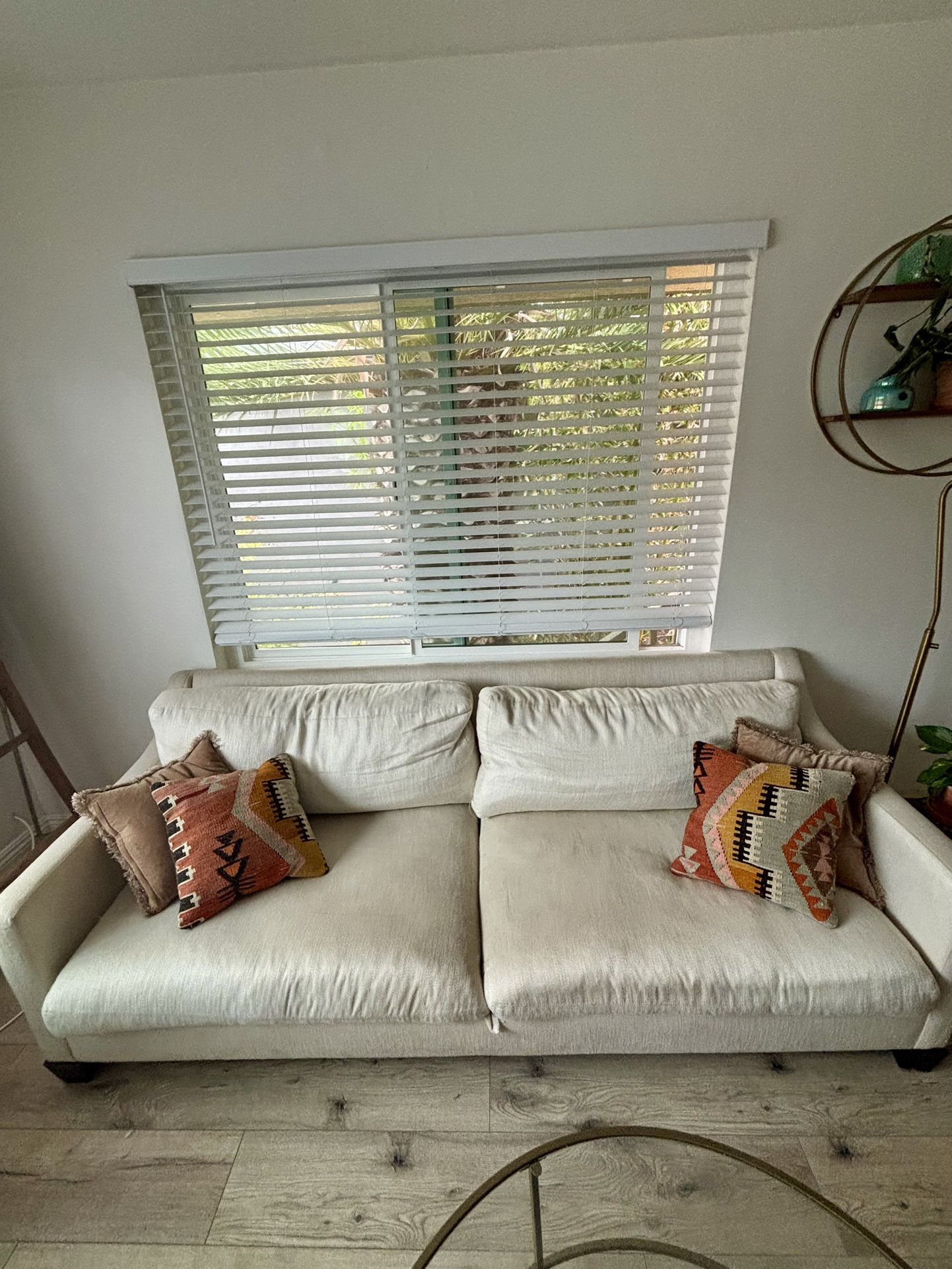 Beige Ethan Allen Couch