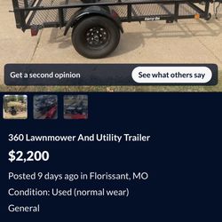 360- Lawnmower- Trailer 