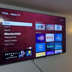 75” Roku  TV Less Than 6 Months Old