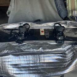 Burton Snowboard, Bindings, & Bag