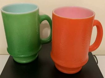 Vintage Hazel Atlas Peel Mugs