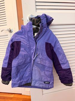 Lands' End Kids Winter Jacket Purple S(4)