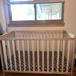 Free Crib, Mattress & Changing Pad